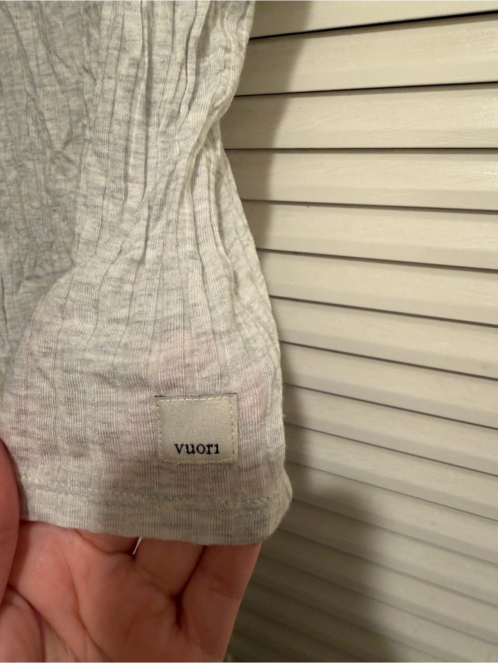 Vuori Heather Gray Ribbed Racerback Tank - Picture 2 of 3